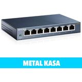 TeknoKapsül Tp-Lınk TL-SG108, 8 Port, Gigabit, Yönetilemez, Metal Kasa, Masaüstü Switch - Belirtilmemiş