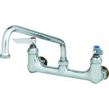TeknoKapsül T&s B-0231-CC Duvara Monte Çift Kiler Musluğu, 8 Inç Merkezli, 30 cm Salıncak Nozulu 1/2 Inç Npt