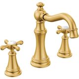 TeknoKapsül TS42114BG Weymouth Banyo Musluğu, Fırçalanmış Altın