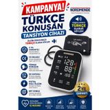 TeknoKapsül Türkçe Konuşan Şarjlı Dijital Tansiyon Aleti | Büyük LCD Ekran, Otomatik Kol Tipi, Hafızalı YTMEY04-6953775660907
