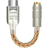 TeknoKapsül Type-C - 3.5 CX31993 MAX97220 Çip Hifi Dac Kartı Kulaklık Kablosu (Usb Başlık)