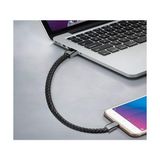 TeknoKapsül Type C To Lightning Bileklik Şarj Kablosu 20W Pd Hızlı Şarj 225MM Kısa Taşınabilir Powerbank Uyumlu Örgü Deri Tasarım Smart Chip Korumalı Kompakt Seyahat Tipi Te-Dos | UC2110TC-IP
