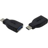 TeknoKapsül Usb-C USB Dönüştürücü | Macbook, Ipad Usb-C Destekli Cihazlar Için Type-C USB Adaptör Siyah