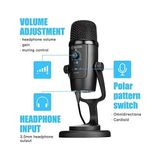 TeknoKapsül USB Kondansatörlü Mikrofon, BY-PM500 USB Stüdyo Mikrofonu, Windows, Mac ve Pc Için, Vokal, Youtube Akışı, Oyun, Konferans Çağrısı, Asmr, Podcast Video Kaydı Için Çıkarılabilir Stant - Option-1 - 001-Renkli