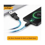 TeknoKapsül USB To Type-C Dönüştürücü/çevirici, 3A Hızlı Şarj Veri Aktarımı, Otg, Mini Boy Siyah, Iphone