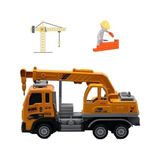 TeknoKapsül Uzaktan Kumandalı Şarjlı Full Fonksiyon Işıklı Inşaat Makineleri 27 Mhz 1:16 Ölçek (Vinç)