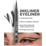 TeknoKapsül Uzun Süre Kalıcı, Suya Dayanıklı Yumuşak Uçlu Gri Göz Kalemi - Inkliner Eyeliner Gray