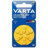 TeknoKapsül Varta 10 Numara Kulaklık Işitme Cihazı Pili (6'lı Paket)