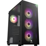 TeknoKapsül Vento VG4200S Mid Tower, 850W 80+ Siyah, Temperli Cam, Rgb, Atx Gaming Kasa