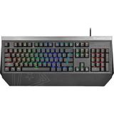 TeknoKapsül Vertux Gaming Tantalum, Mekanik Kablolu Oyun Klavyesi, Tam Boy, Mavi Şalter, 104 Gölgeleme Önleyici Tuş, 12 Multimedya Hotkeys, Özel Rgb Arka Plan Aydınlatması