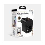 TeknoKapsül Vetech Akım Korumalı Priz 1x Priz, 2x Type-C, 1x USB Port Çıkışlı Tekli (Siyah)