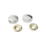 TeknoKapsül Vida Kapama Kapağı 13 Mm, Krom - 100 Adet MP-TK-TK-CNT-VIDAKPMNKL13