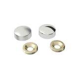TeknoKapsül Vida Kapama Kapağı 15 Mm, Krom - 100 Adet MP-TK-TK-CNT-VIDAKPMNKL15