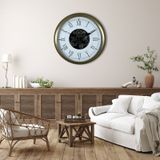 TeknoKapsül Vintage Roma Rakamlı 60 Cm Çarklı Duvar Saati YTC-6055E