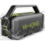 TeknoKapsül W-Kıng Subwoofer ile Taşınabilir Loud Bluetooth Hoparlörler, (100W Tepe) 60W Açık Hoparlör Bluetooth Kablosuz Su Geçirmez Hoparlör, Derin BAS/V5.0/40H Oynatma/güç Bankası/tf Kartı/aux/eq, Parti, Ev - Açık Ceviz