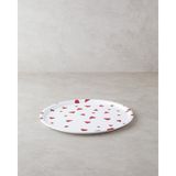 TeknoKapsül Watermellies Plastik Tepsi Beyaz - Kırmızı, 36 x 25 x 10 cm - Kestane Akaju - Option-1