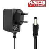 TeknoKapsül Weko 12 Volt 1 Amper 10 Watt Plastik Kasa Priz Tipi Adaptör (5.5x2.5 Uçlu)