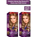 TeknoKapsül Wella Koleston Intense 8/11 Ekstra Açık Küllü Kumral Saç Boyası X2 Adet