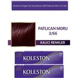 TeknoKapsül Wella Koleston Single Tüp Saç Boyası 3/66 Patlıcan Moru X2 Adet