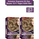 TeknoKapsül Wella Koleston Supreme Kit Saç Boyası 12/11 Yoğun Küllü Sarı X2 Adet