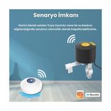 TeknoKapsül Wifi Su Baskını Sensörü - Dahili Alarmlı (, Life Uyumlu)