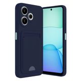 TeknoKapsül Xiaomi Redmi 13 4g Kılıf Kelvin Kartvizitli Silikon - Lacivert MP-K4689
