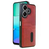 TeknoKapsül Xiaomi Redmi 13 4G Uyumlu Kılıf Sara Kartvizitli Deri Kılıf - Kırmızı BZ-8683140835927