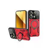 TeknoKapsül Xiaomi Redmi Note 13 4G Uyumlu Kılıf Joy Lens Standlı Kapak - Kırmızı BZ-8683140690212