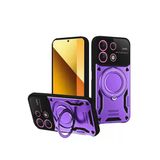 TeknoKapsül Xiaomi Redmi Note 13 4G Uyumlu Kılıf Joy Lens Standlı Kapak - Mor BZ-8683140690205