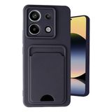 TeknoKapsül Xiaomi Redmi Note 13 Pro 5g Kılıf Kelvin Kartvizitli Silikon - Siyah MP-K1281