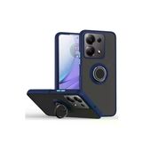 TeknoKapsül Xiaomi Redmi Note 13 Pro 5G Uyumlu Kılıf Montreal Yüzüklü Silikon Kapak - Lacivert BZ-8683140826567