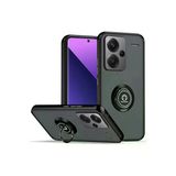 TeknoKapsül Xiaomi Redmi Note 13 Pro Plus Uyumlu Kılıf Montreal Yüzüklü Silikon Kapak - Siyah BZ-8683140826574