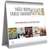 TeknoKapsül Yağlı Boya Tablo Takvimi 2024 Masa Takvimi - Option-1