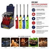 TeknoKapsül Yaylı Ocak Mutfak Çakmağı - Kıvrılabilir Metal Başlı - Karışık Renkler - 1 Adet TT-1766574365222