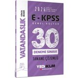 TeknoKapsül Yediiklim 2026 E Kpss Tüm Adaylar Için Genel Kültür Vatandaşlık Tamamı Çözümlü 30 Deneme Sınavı