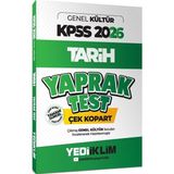 TeknoKapsül Yediiklim 2026 Kpss Genel Kültür Tarih Çek Kopart Yaprak Test