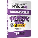 TeknoKapsül Yediiklim 2026 Kpss Genel Kültür Vatandaşlık Çek Kopart Yaprak Test