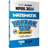 TeknoKapsül Yediiklim 2026 Kpss Genel Yetenek Matematik Çek Kopart Yaprak Test
