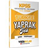 TeknoKapsül Yediiklim 2026 Kpss Ortaöğretim Önlisans Türkçe Çek Kopart Yaprak Test