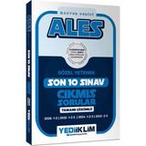 TeknoKapsül Yediiklim Yayınları 2027 Ales Sözel Yetenek Master Serisi Tamamı Çözümlü Son 10 Sınav Çıkmış Sorular