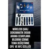 TeknoKapsül Yeni Model Akıllı Saat Bluetooth Bağlantılı Nfc ve Gps Uyumlu - Altın - Siyah - 35 - 48 mm - Belirtilmemiş