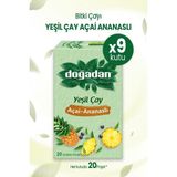 TeknoKapsül Yeşil Çay Açai Ananaslı Bardak Poşet Çay x 9 Adet