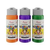 TeknoKapsül Yeşil, Mor, Turuncu Parmak Boyası 3'lü Set 3X60 ml