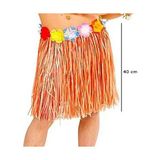 TeknoKapsül Yetişkin Çuk Uyumlu Tcu Renk Püsküllü Hawaii Luau Hula Etek 40 cm