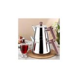 TeknoKapsül Yonca Lines L-3065 Piramit Aile Boy Çelik Çaydanlık Bakalit Bronz