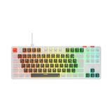TeknoKapsül Yoru Tkl Gri/beyaz Type-C Bağlantılı Outemu Red Swich Q Mekanik Klavye Rgb