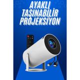 TeknoKesgin Taşınabilir Projeksiyon Ayaklı Projektör Android Uyumlu HDMI Girişli