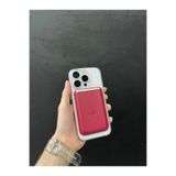 TEKNOLABTR Magsafe Mıknatıslı Kartlık Deri Cüzdan Bordo