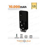 Teknoloji Gelsin 10.000 mAh Powerbank ElFenerli Dijital Led Gösterge Kendinden Kablolu Taşınabilir Şarj Aleti 4 Çıkış