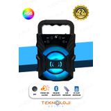 Teknoloji Gelsin Bluetooth Hoparlör Led Taşınabilir Bass Speaker